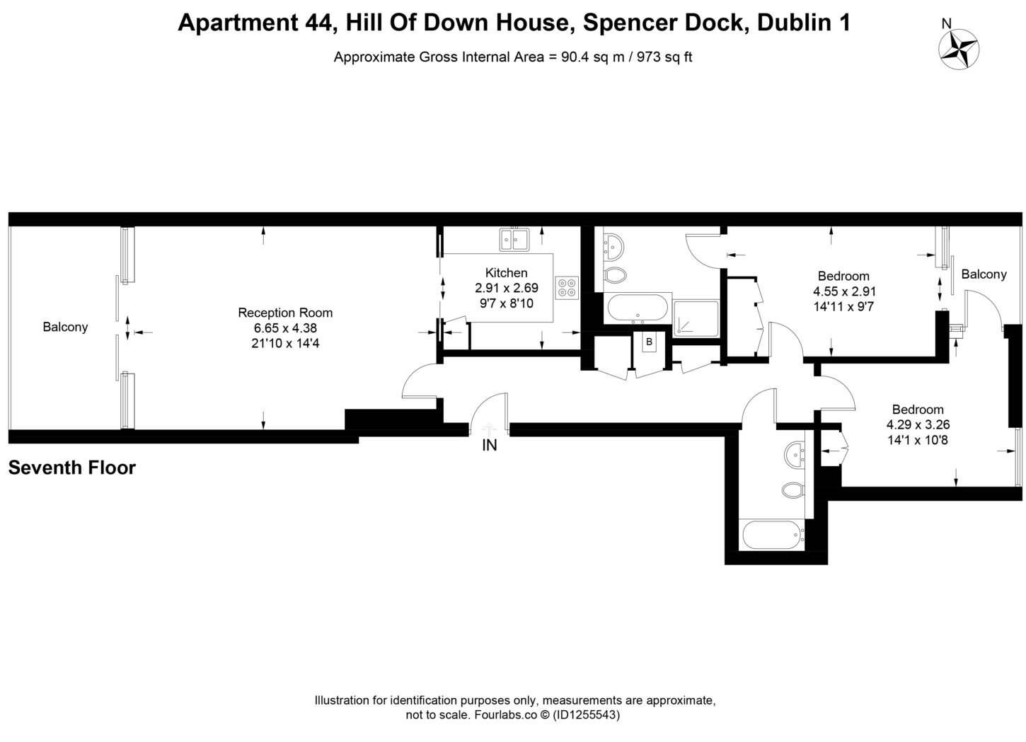 44 Hill of Down Floor Plan